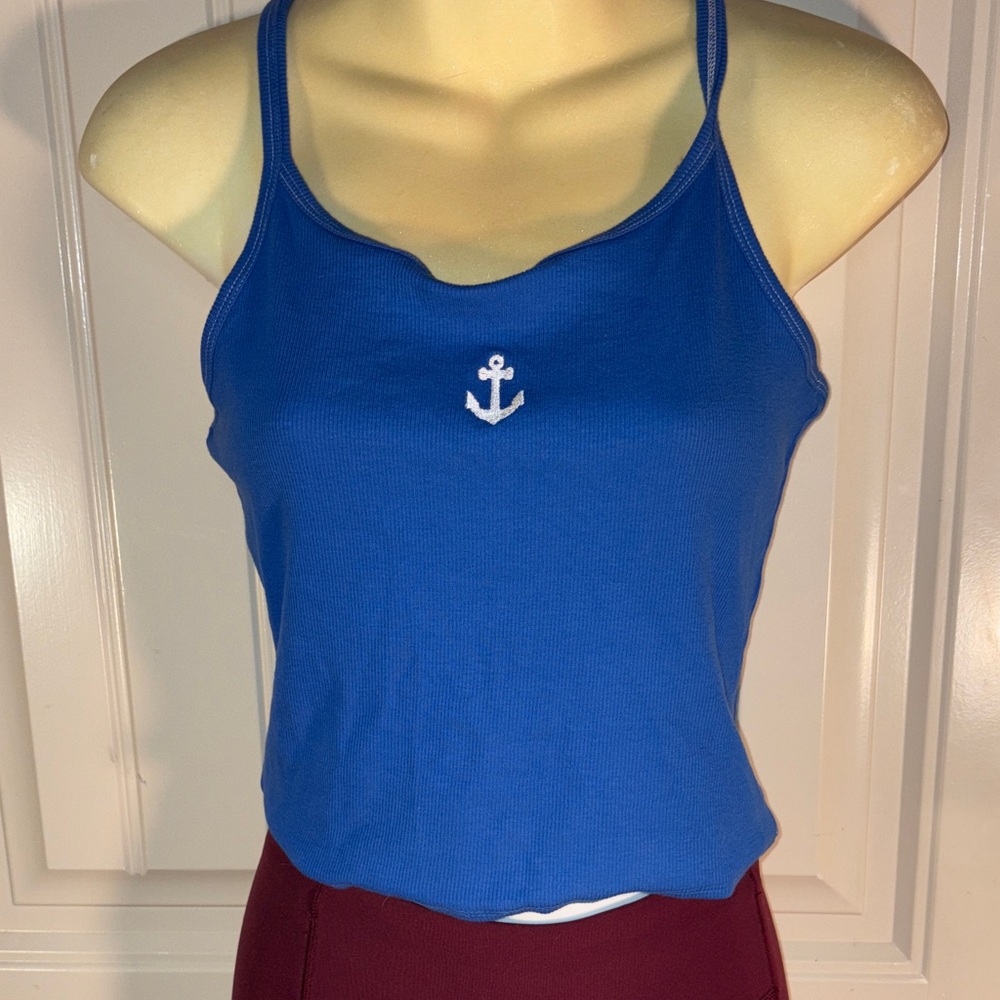 4/$10 item🤑 Cotton On Blue Tank Top with Anchor Design